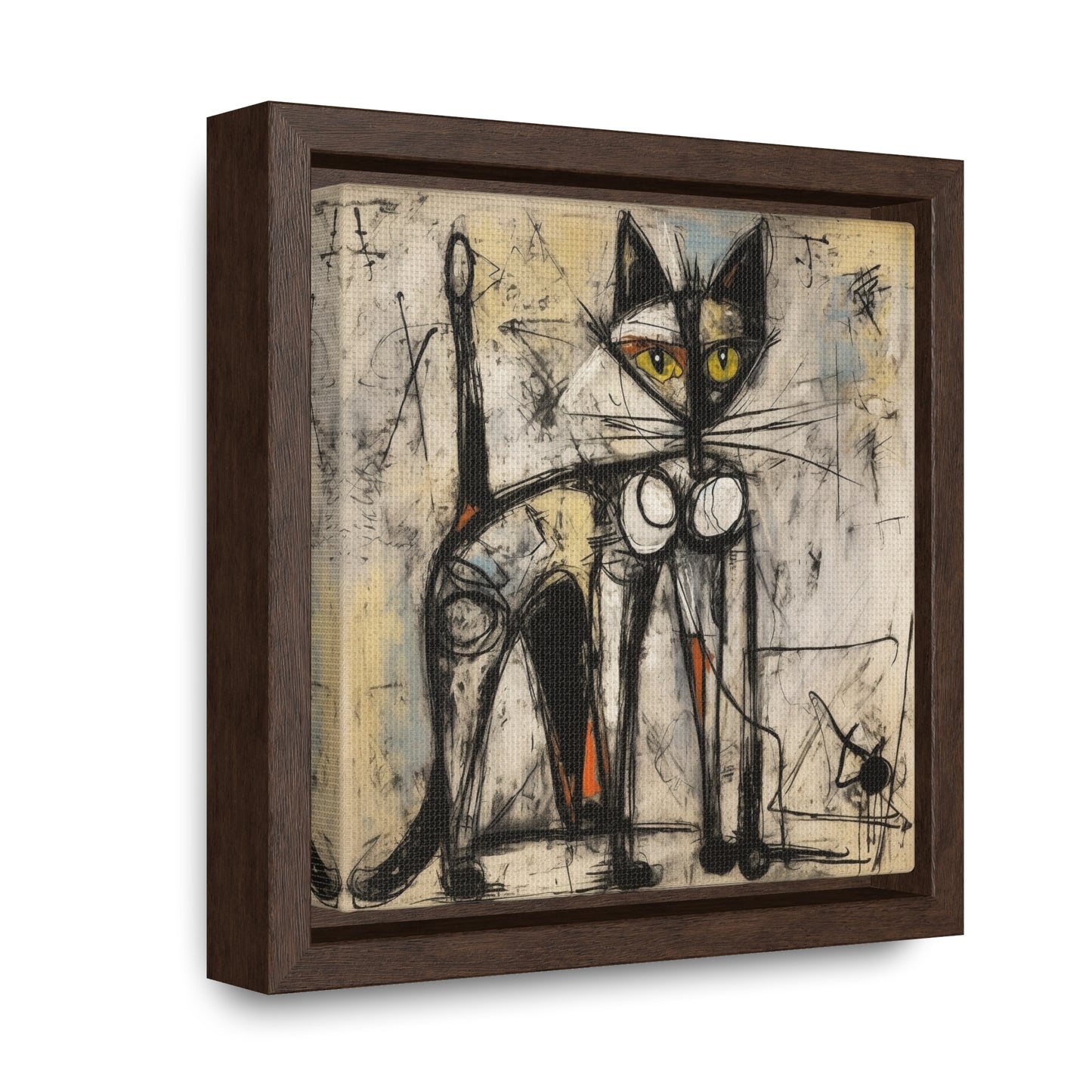 Cat 84, Gallery Canvas Wraps, Square Frame