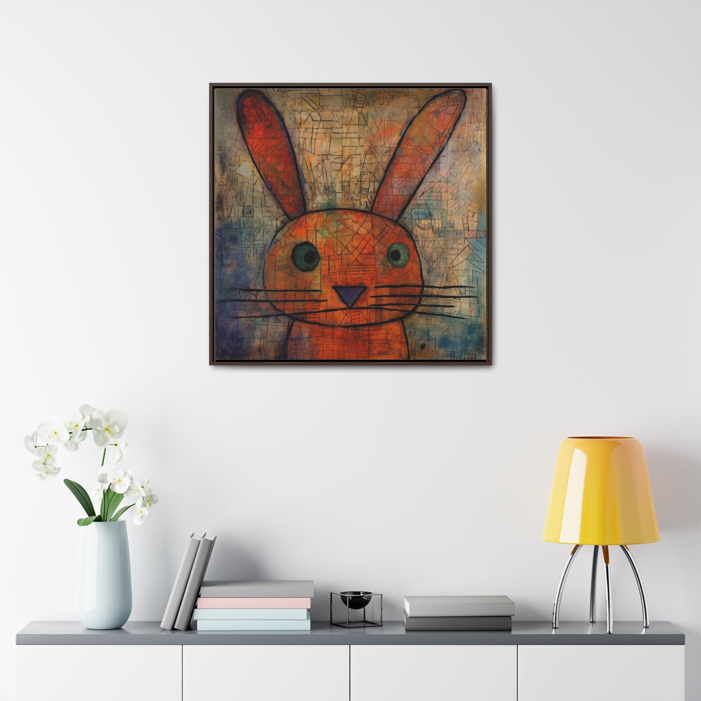 Rabbit 8, Gallery Canvas Wraps, Square Frame