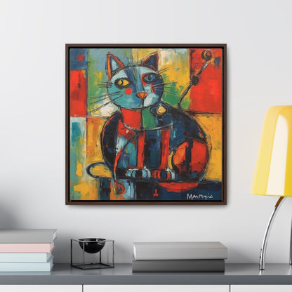 Cat 65, Gallery Canvas Wraps, Square Frame