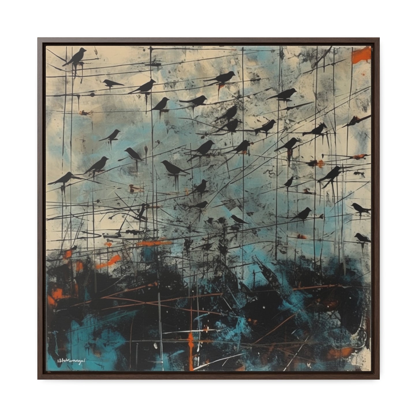 Bird 11, Gallery Canvas Wraps, Square Frame