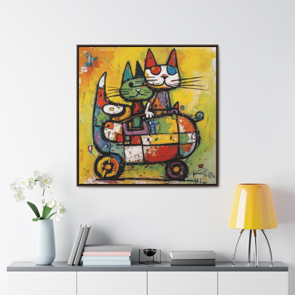 Cat 116, Gallery Canvas Wraps, Square Frame