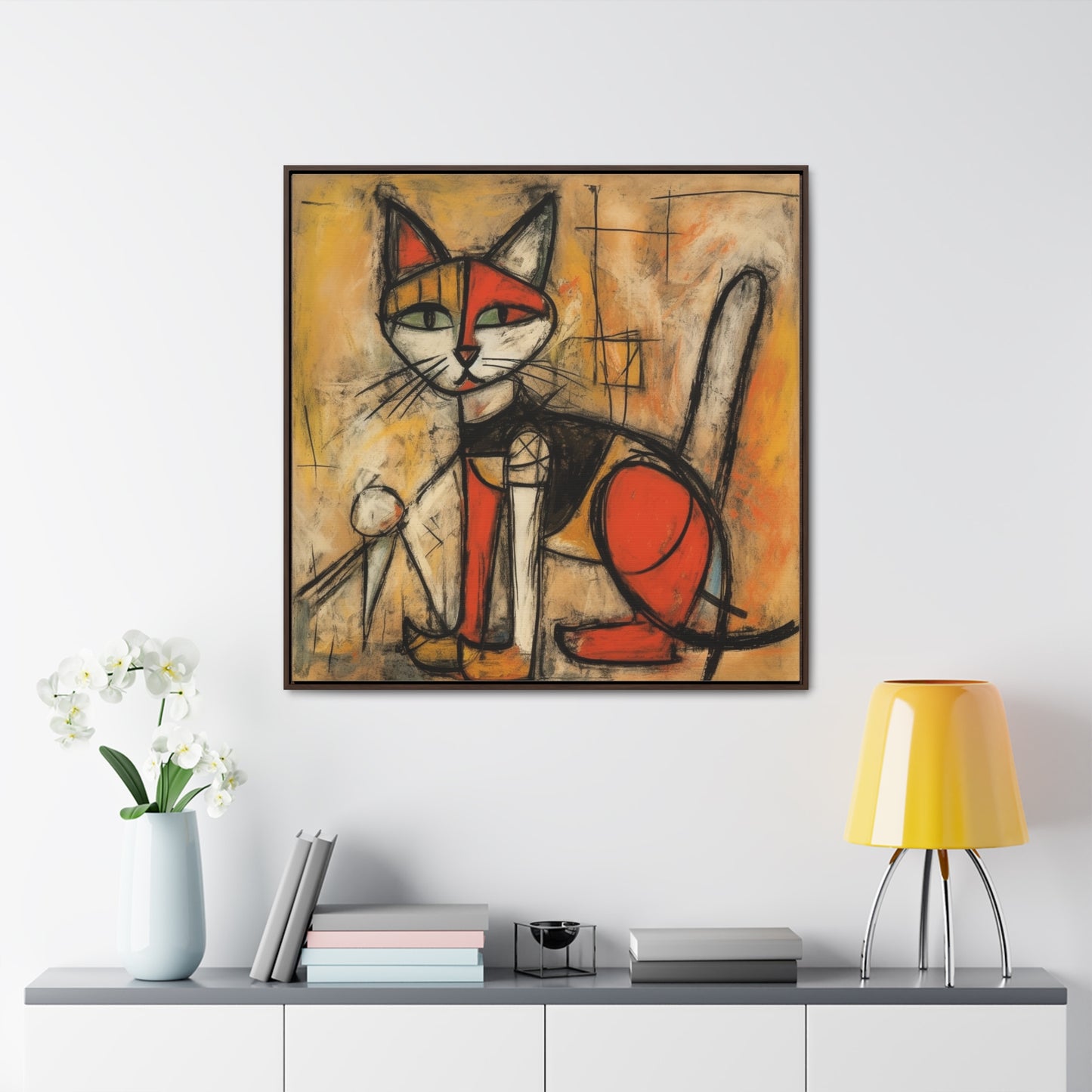 Cat 53, Gallery Canvas Wraps, Square Frame