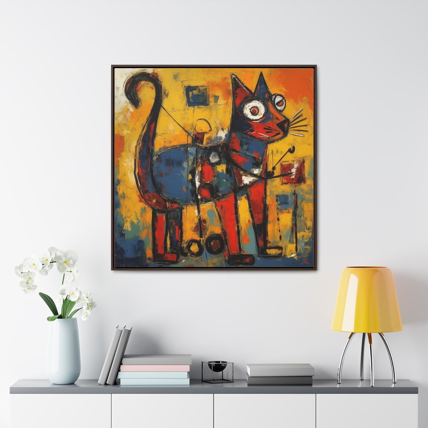 Cat 95, Gallery Canvas Wraps, Square Frame