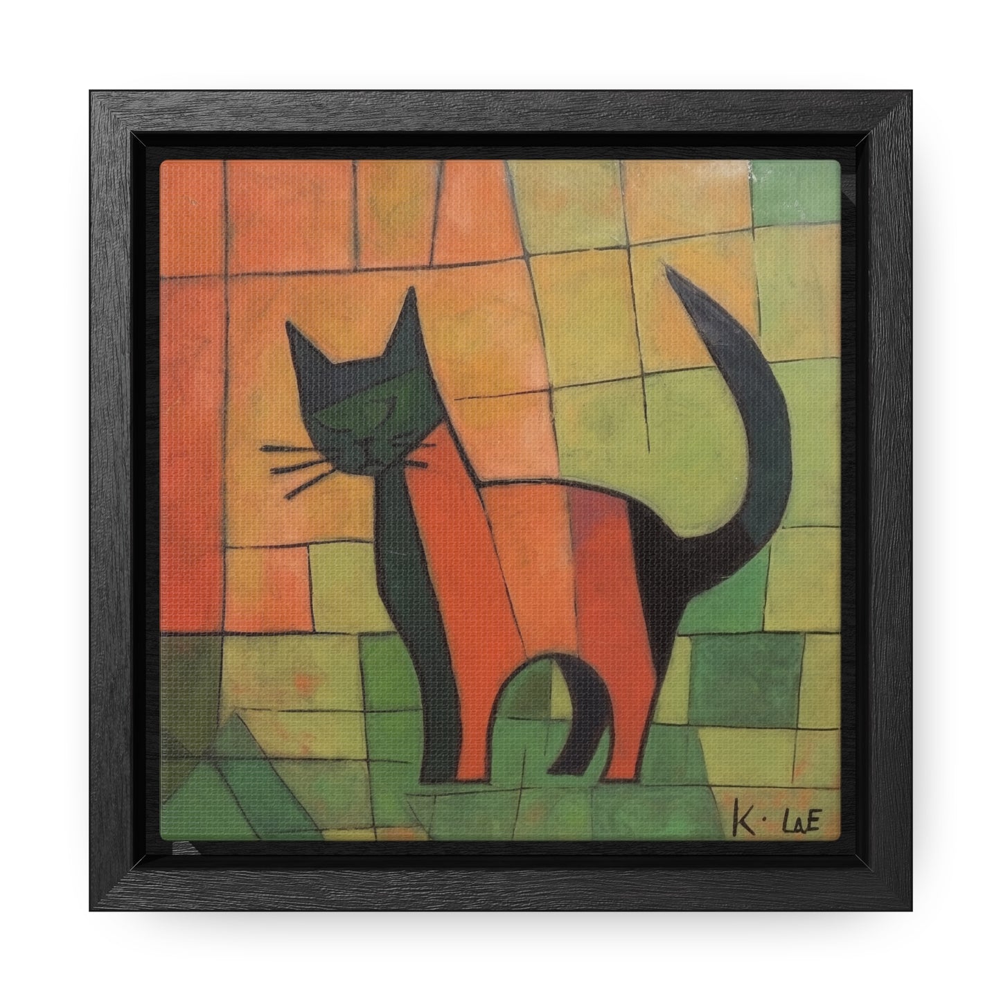 Cat 21, Gallery Canvas Wraps, Square Frame