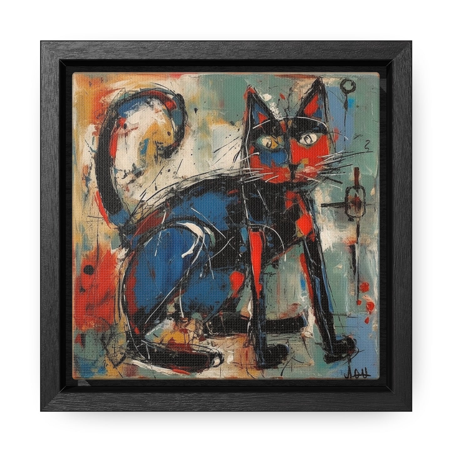 Cat 85, Gallery Canvas Wraps, Square Frame