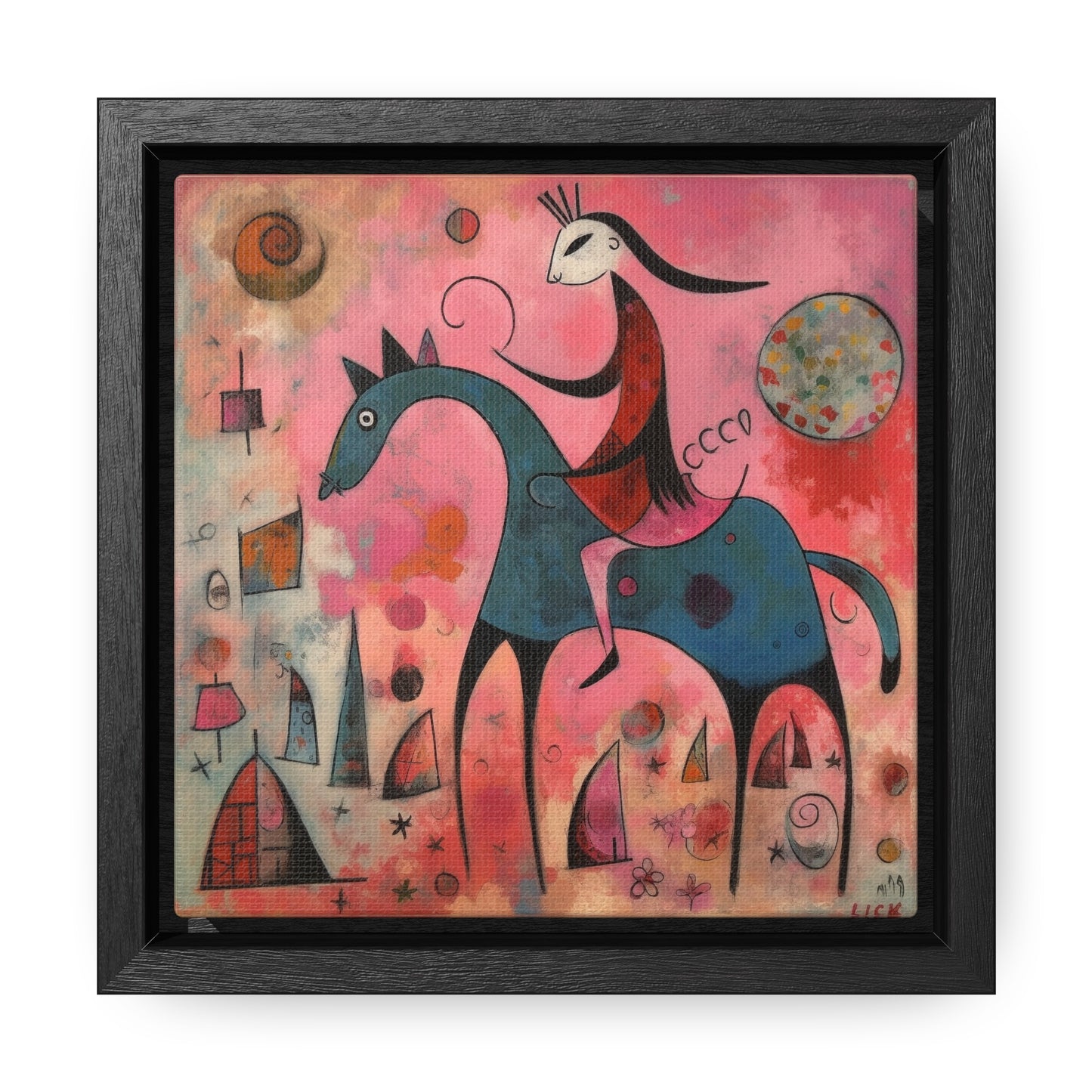 The Dreams of the Child 47, Gallery Canvas Wraps, Square Frame