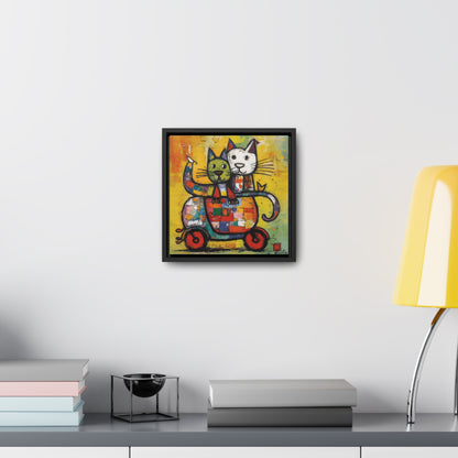 Cat 141, Gallery Canvas Wraps, Square Frame