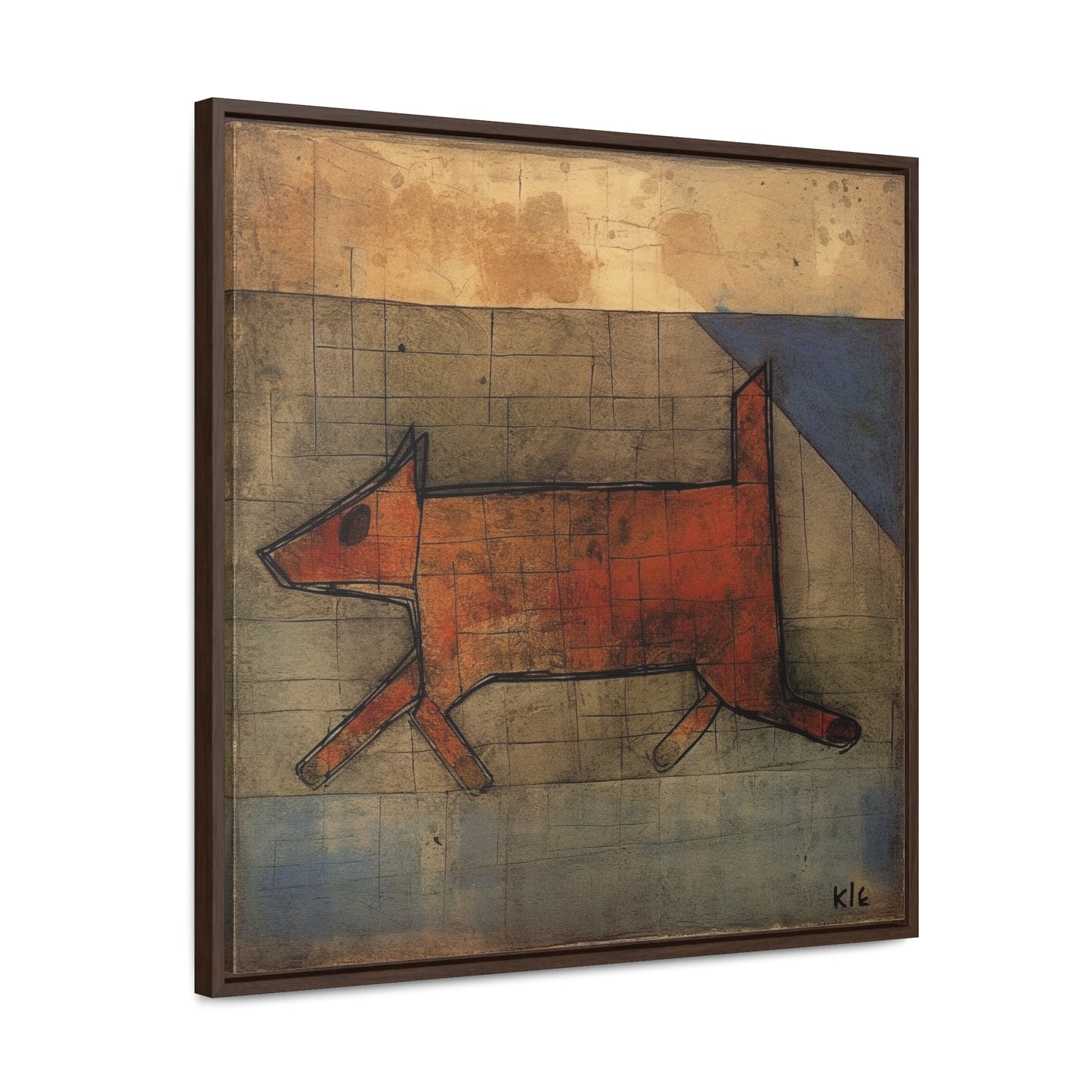 V Dog 13, Gallery Canvas Wraps, Square Frame