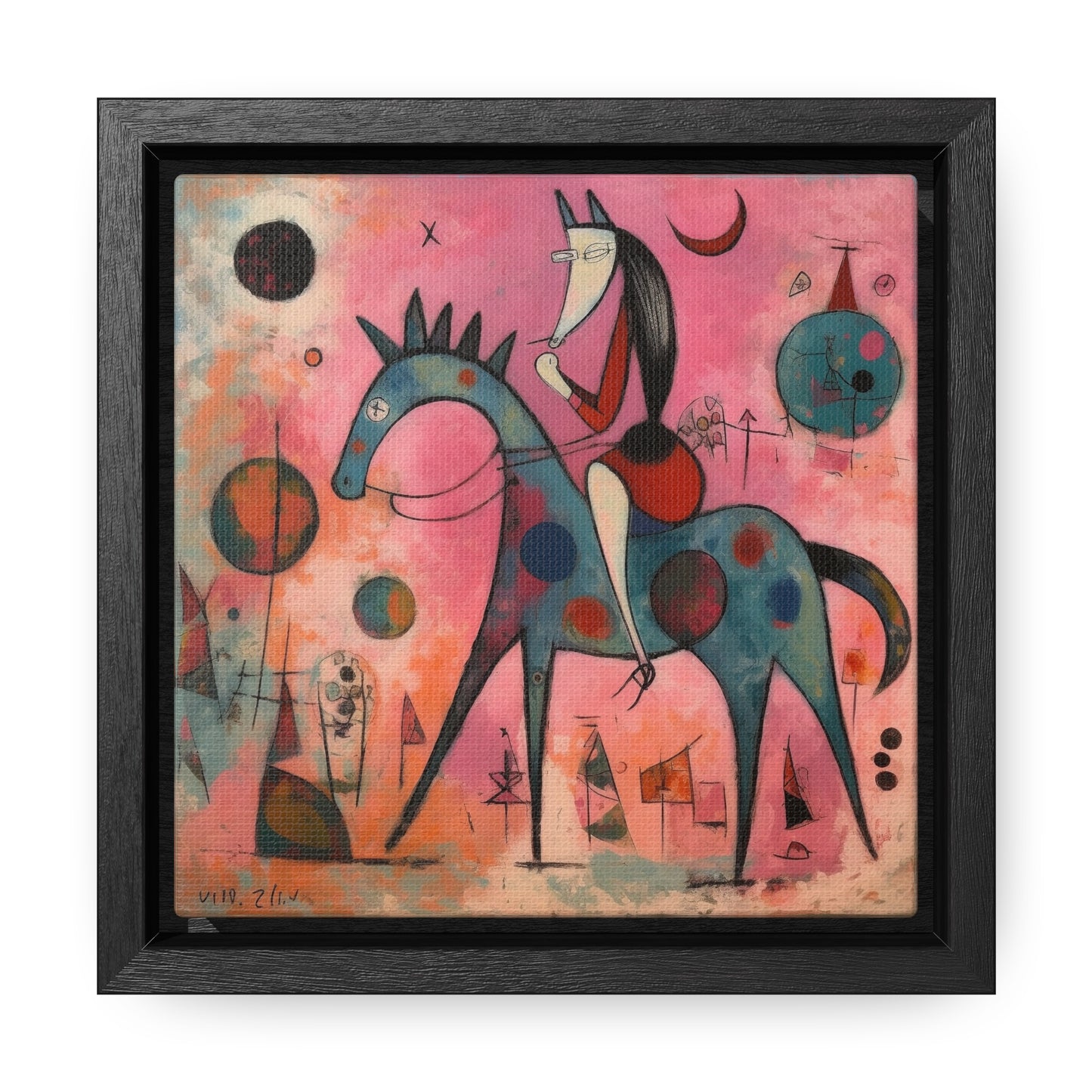 The Dreams of the Child 34, Gallery Canvas Wraps, Square Frame