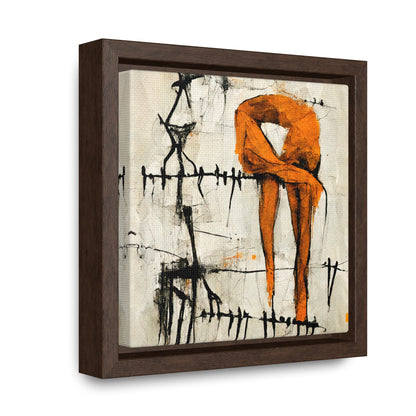 Feet and Drama, Valentinii, Gallery Canvas Wraps, Square Frame