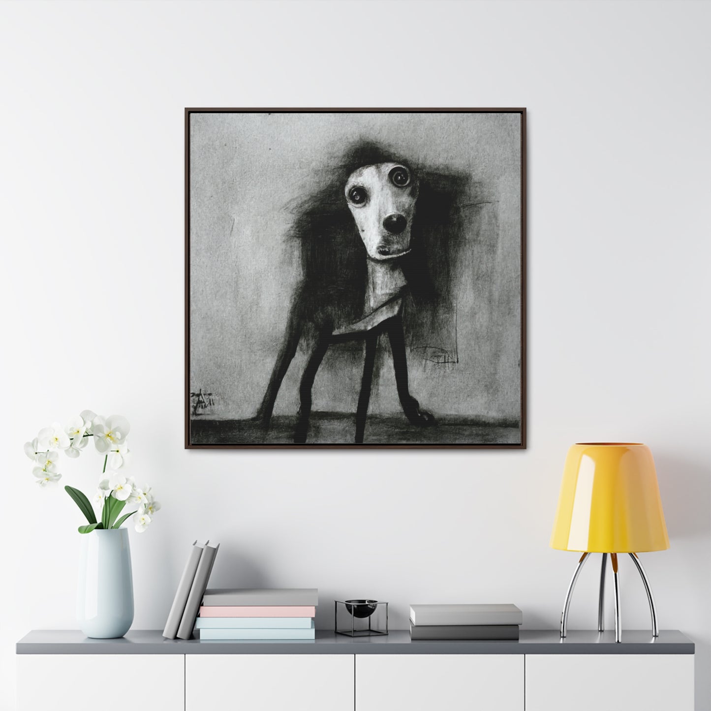 Dogs and Puppies 13, Valentinii, Gallery Canvas Wraps, Square Frame