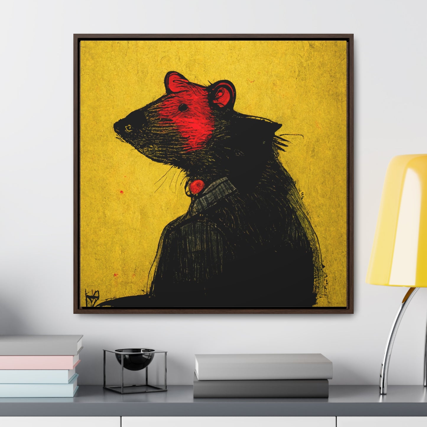 Urban Rat 3, Valentinii, Gallery Canvas Wraps, Square Frame