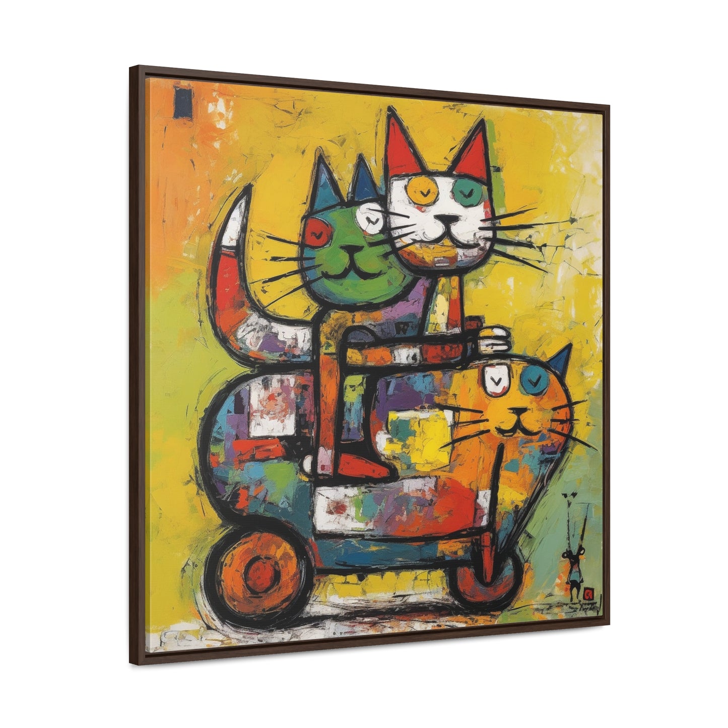 Cat 140, Gallery Canvas Wraps, Square Frame