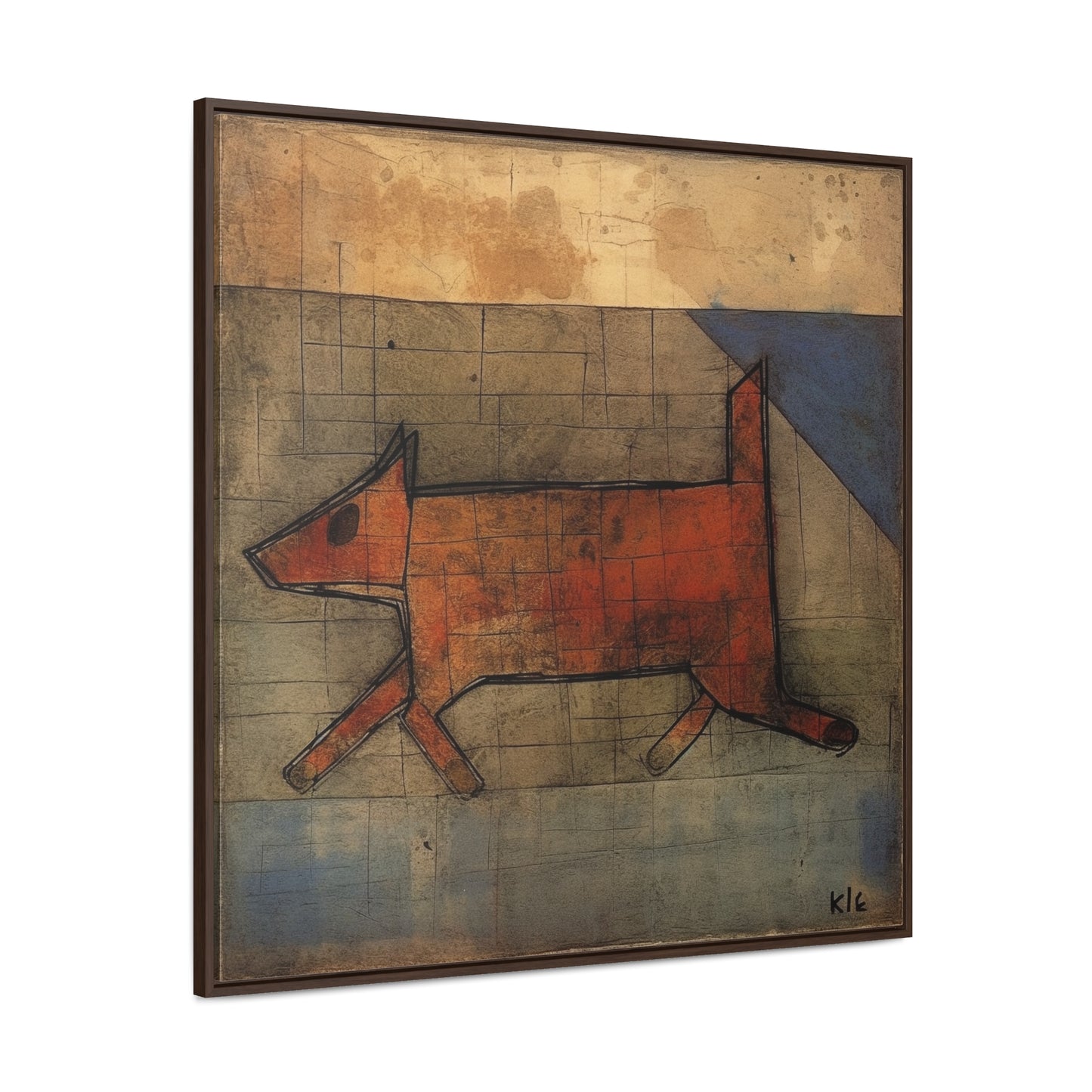 V Dog 13, Gallery Canvas Wraps, Square Frame
