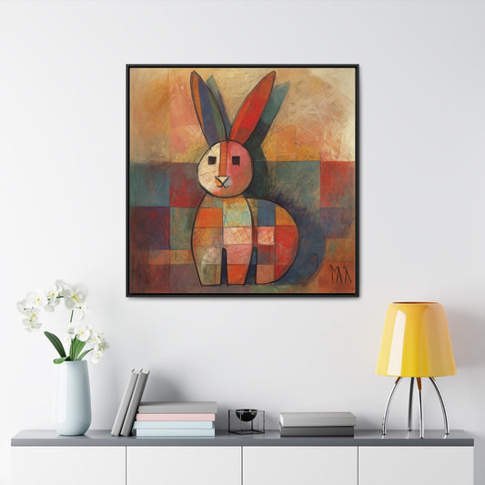 Rabbit 36, Gallery Canvas Wraps, Square Frame