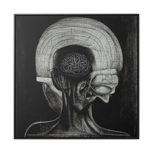 Brain 21, Valentinii, Gallery Canvas Wraps, Square Frame