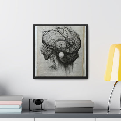 Brain 60, Valentinii, Gallery Canvas Wraps, Square Frame