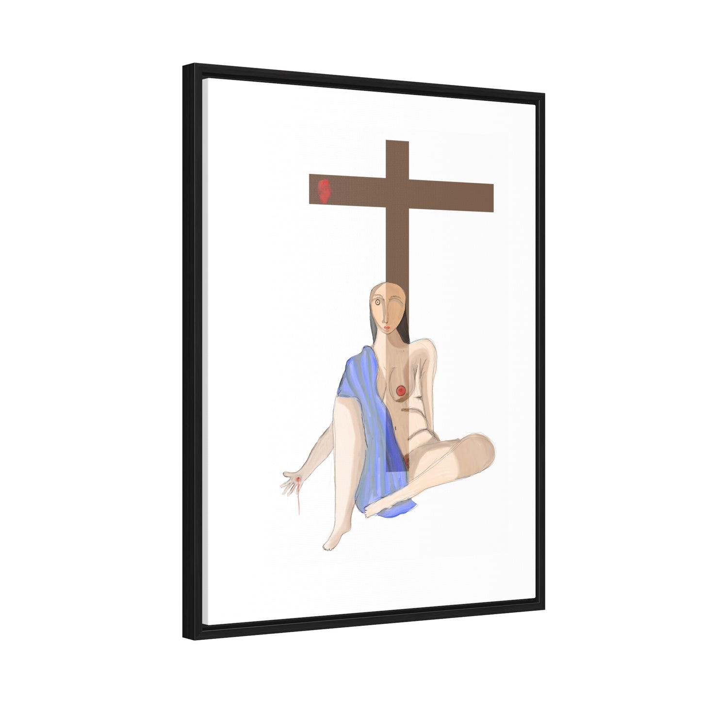 Cross, Original Eduard Pavel, Gallery Canvas Wraps, Vertical Frame