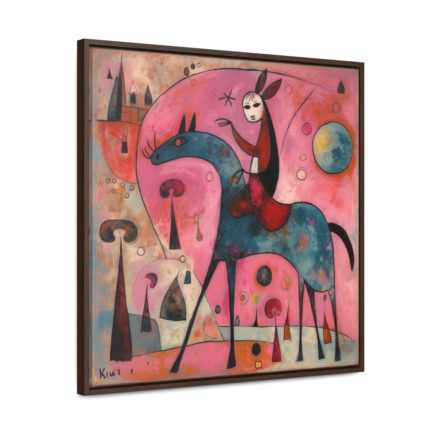 The Dreams of the Child 4, Gallery Canvas Wraps, Square Frame