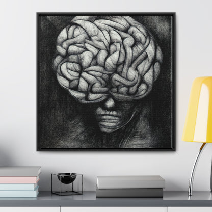 Brain 34, Valentinii, Gallery Canvas Wraps, Square Frame