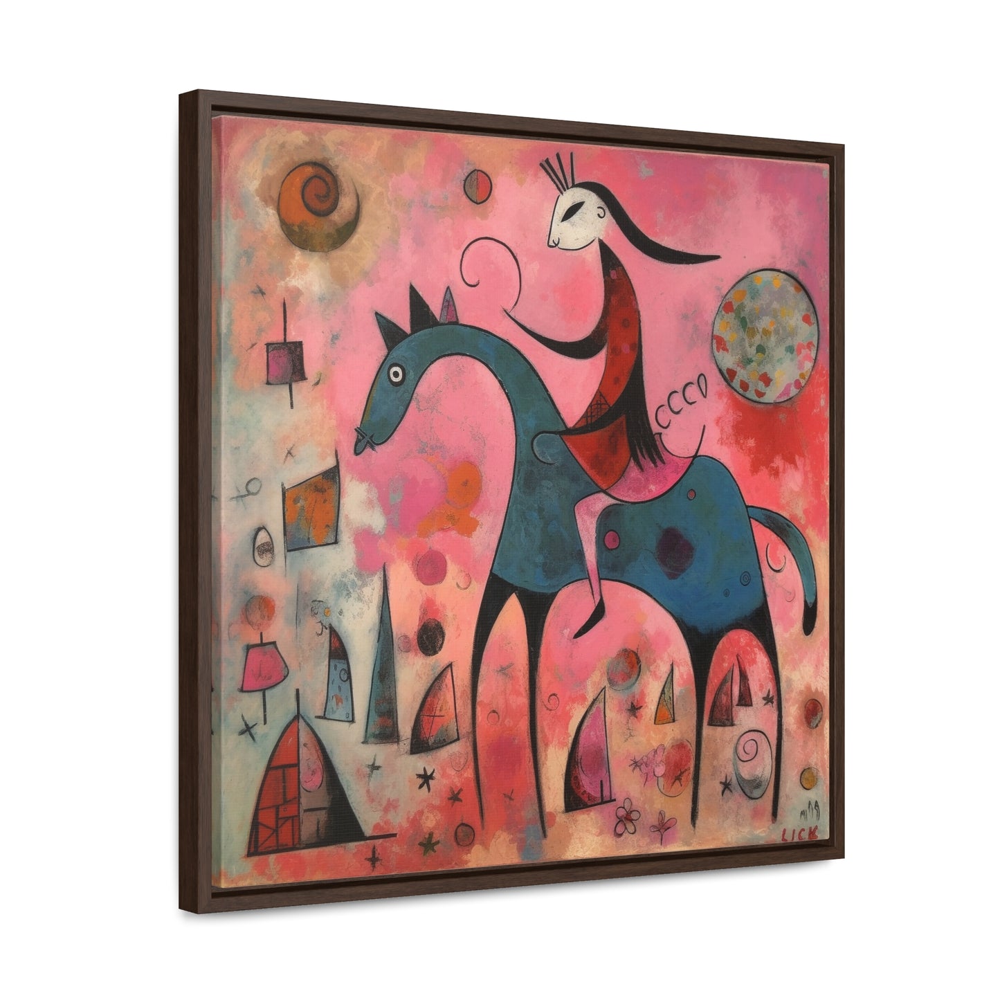 The Dreams of the Child 47, Gallery Canvas Wraps, Square Frame