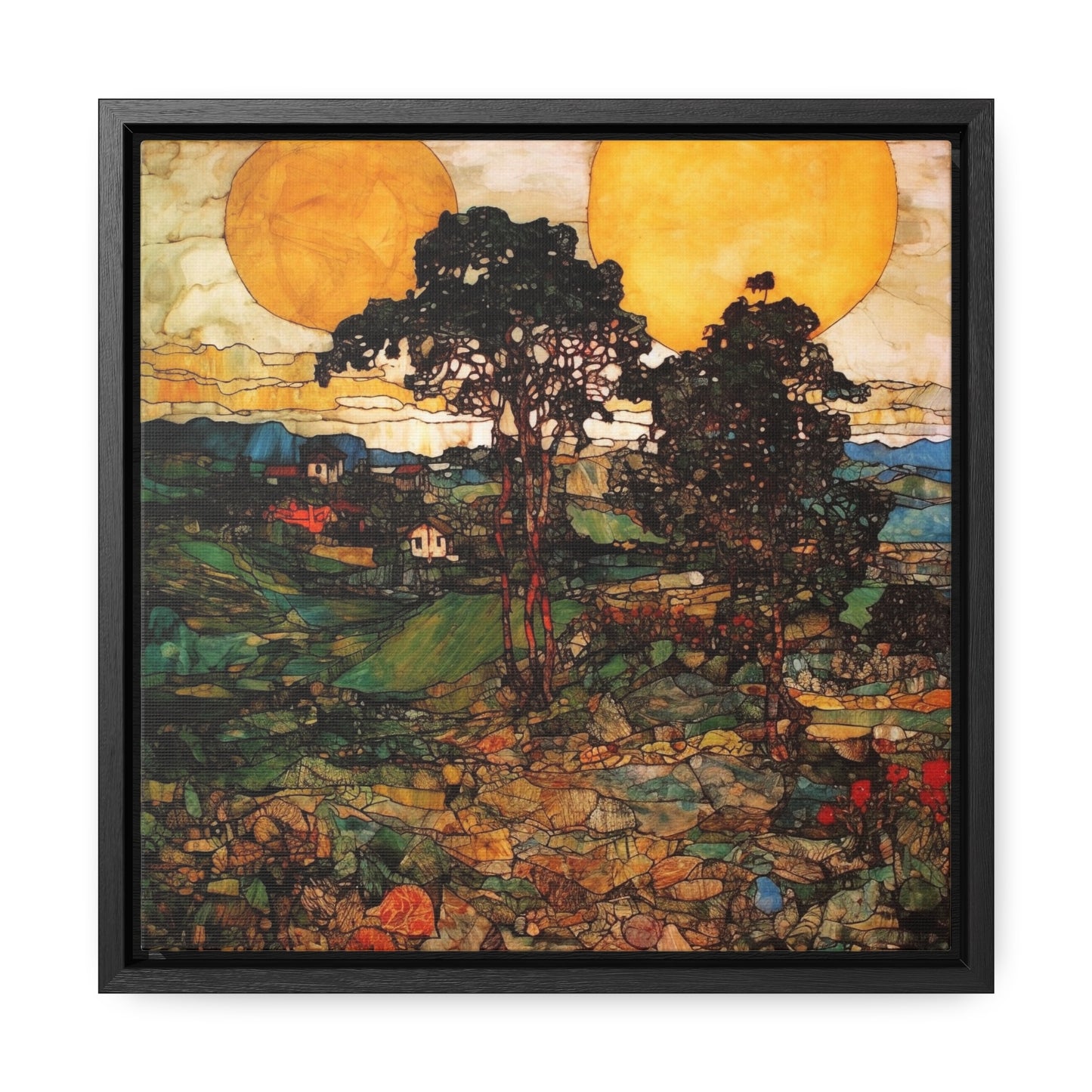 Land of the Sun 38, Gallery Canvas Wraps, Square Frame