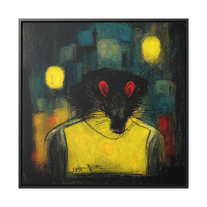 Urban Rat, Valentinii, Gallery Canvas Wraps, Square Frame