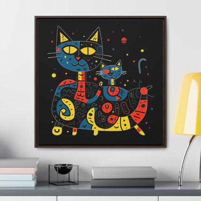 Cat 128, Gallery Canvas Wraps, Square Frame