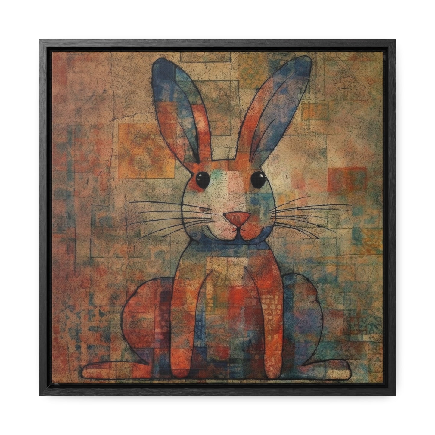 Rabbit 33, Gallery Canvas Wraps, Square Frame