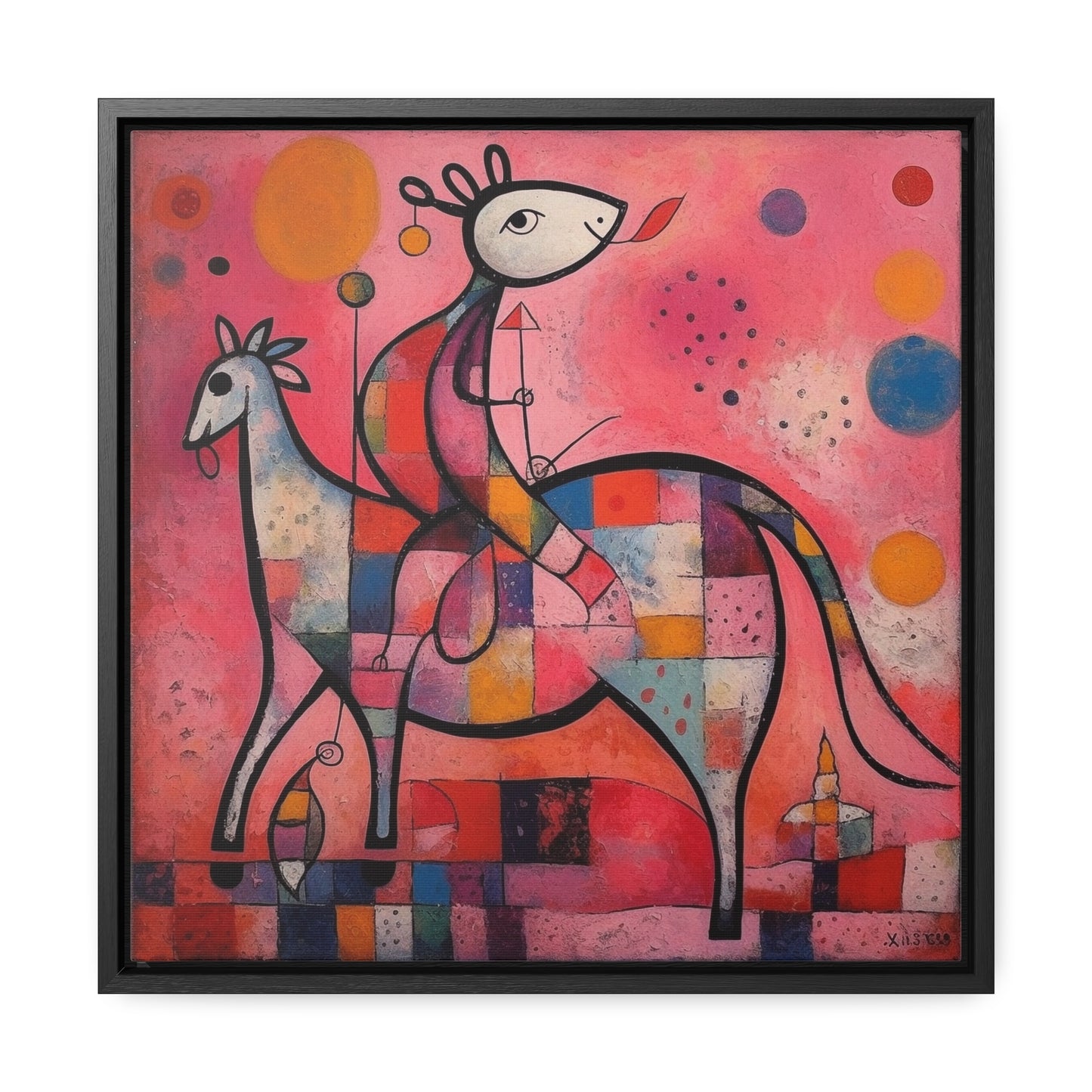 The Dreams of the Child 2, Gallery Canvas Wraps, Square Frame