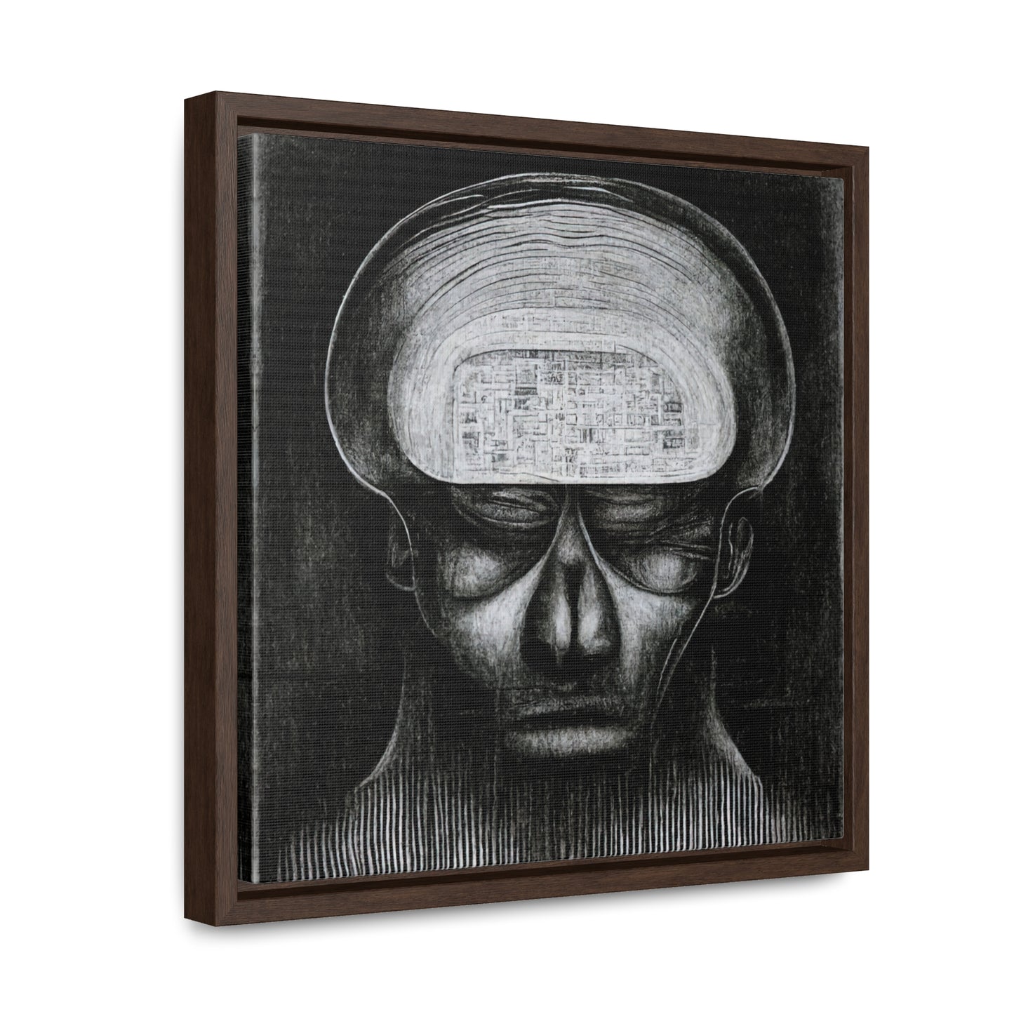 Brain 51, Valentinii, Gallery Canvas Wraps, Square Frame