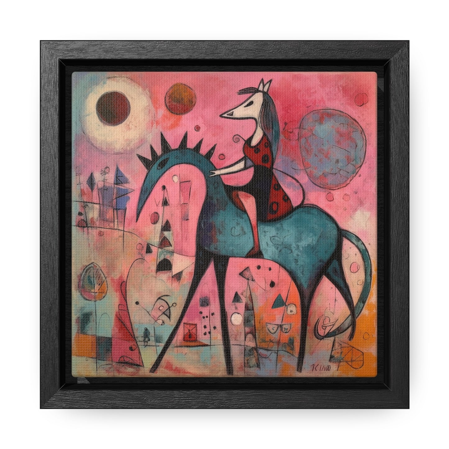 The Dreams of the Child 19, Gallery Canvas Wraps, Square Frame