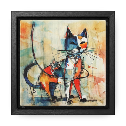 Cat 75, Gallery Canvas Wraps, Square Frame