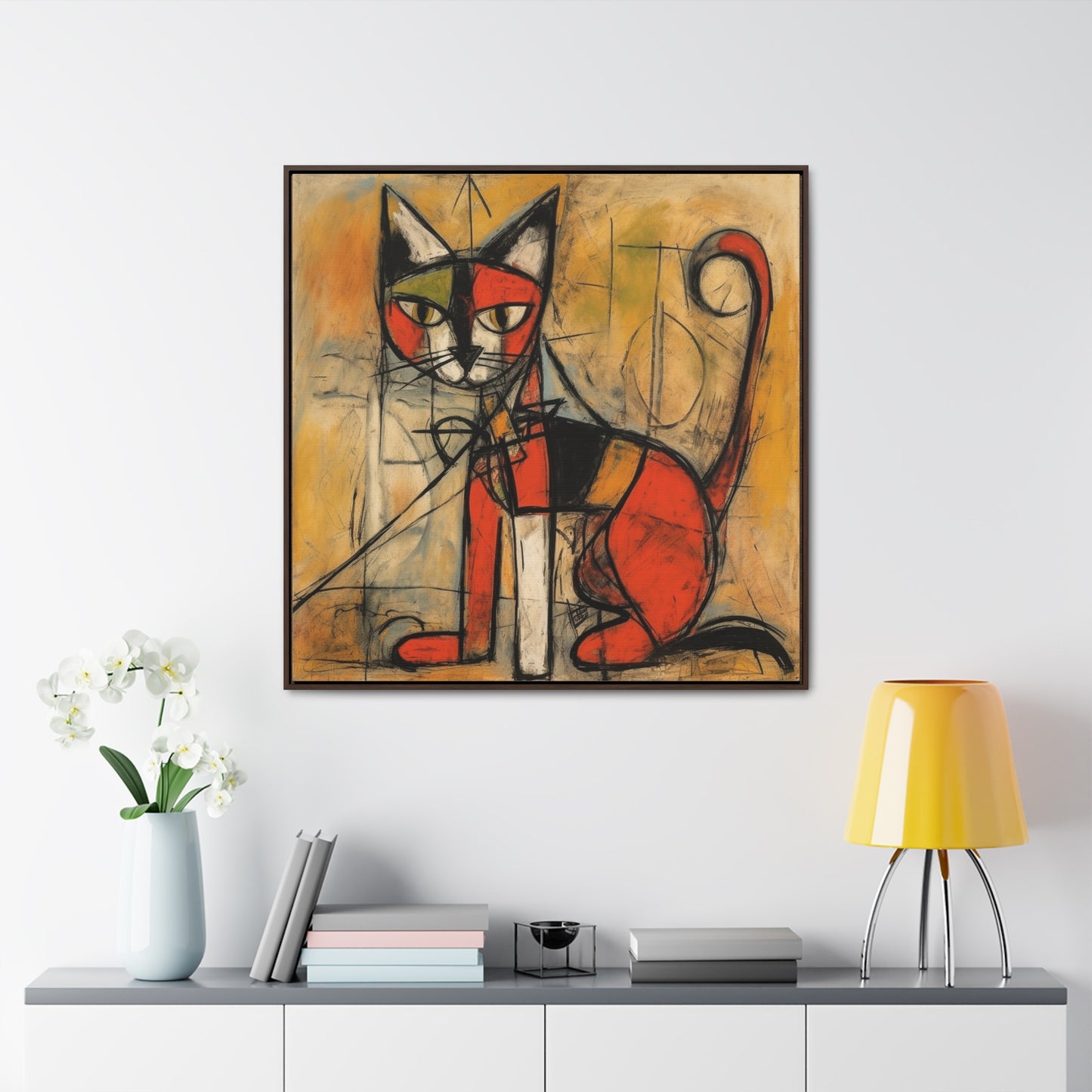 Cat 52, Gallery Canvas Wraps, Square Frame