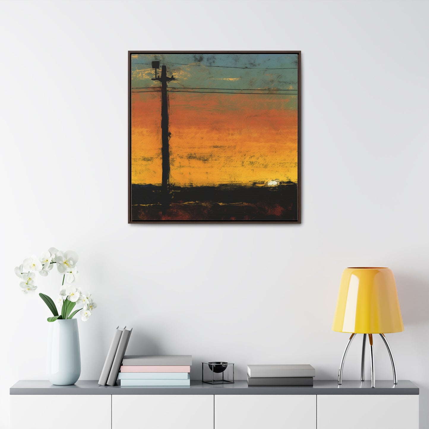 Land of the Sun 82, Valentinii, Gallery Canvas Wraps, Square Frame