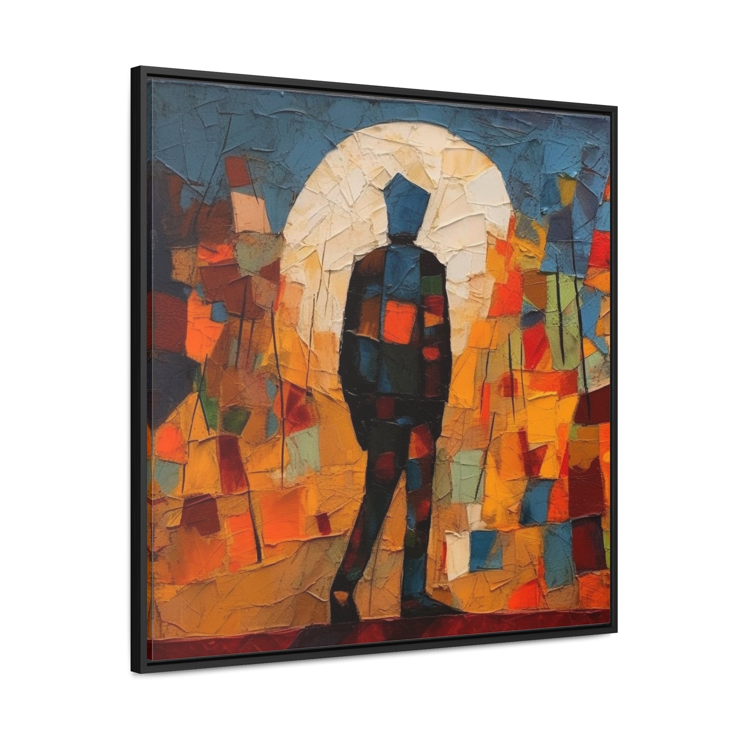 Sad Man 16, Gallery Canvas Wraps, Square Frame