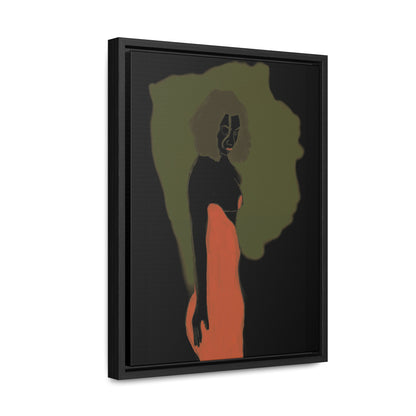 Lady in Red, Original Eduard Pavel, Gallery Canvas Wraps, Vertical Frame