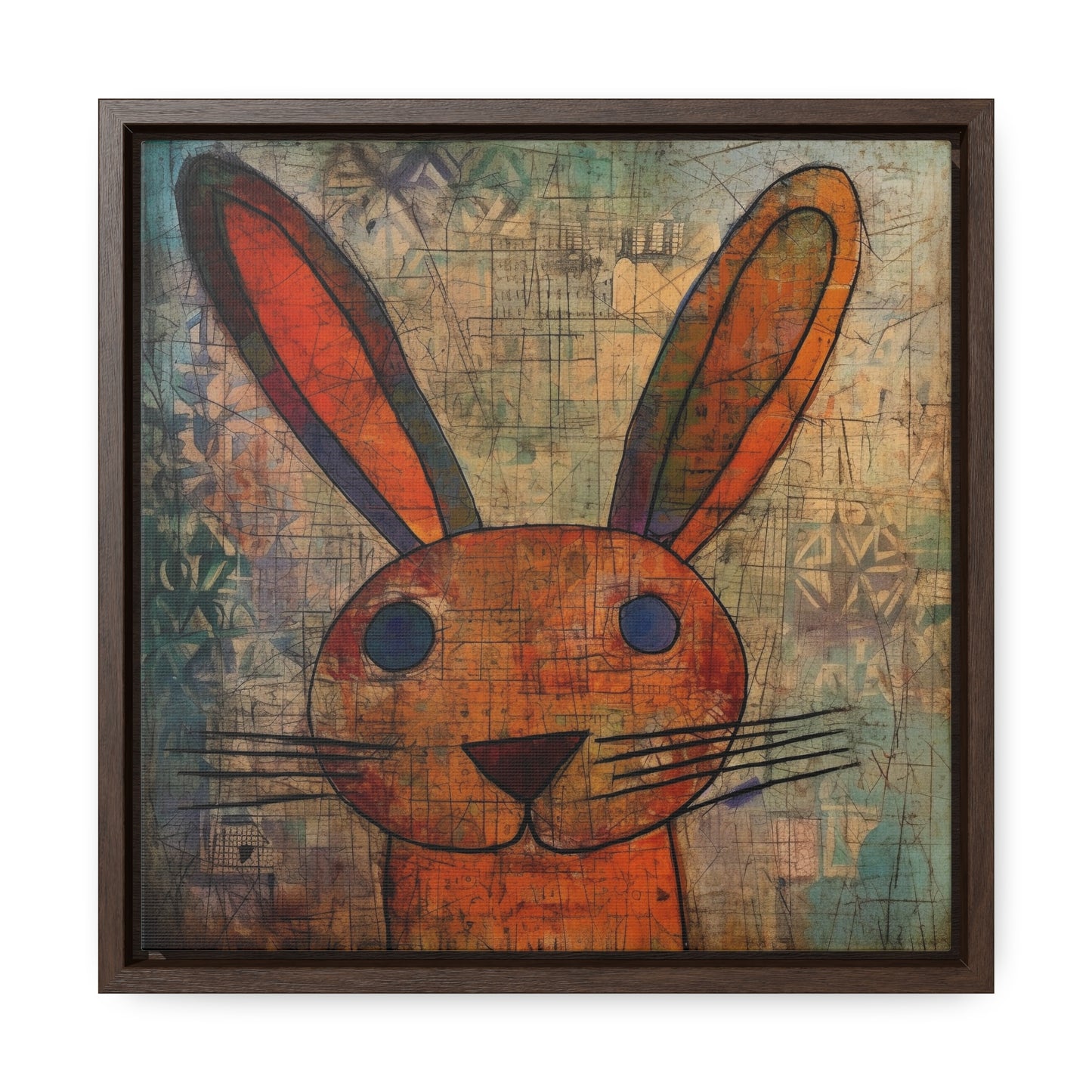 Rabbit 9, Gallery Canvas Wraps, Square Frame