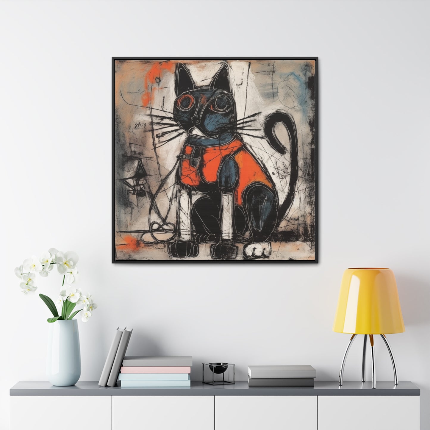 Cat 63, Gallery Canvas Wraps, Square Frame