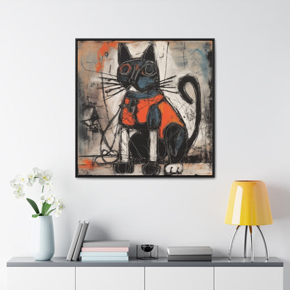 Cat 63, Gallery Canvas Wraps, Square Frame