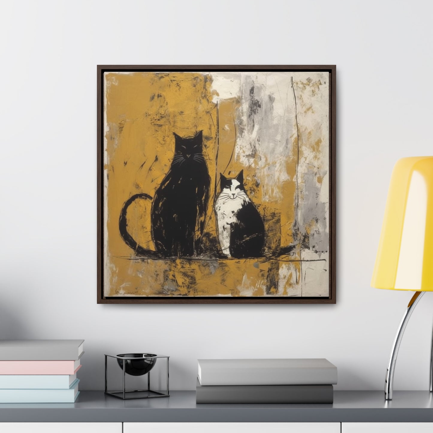 Cat 13, Gallery Canvas Wraps, Square Frame