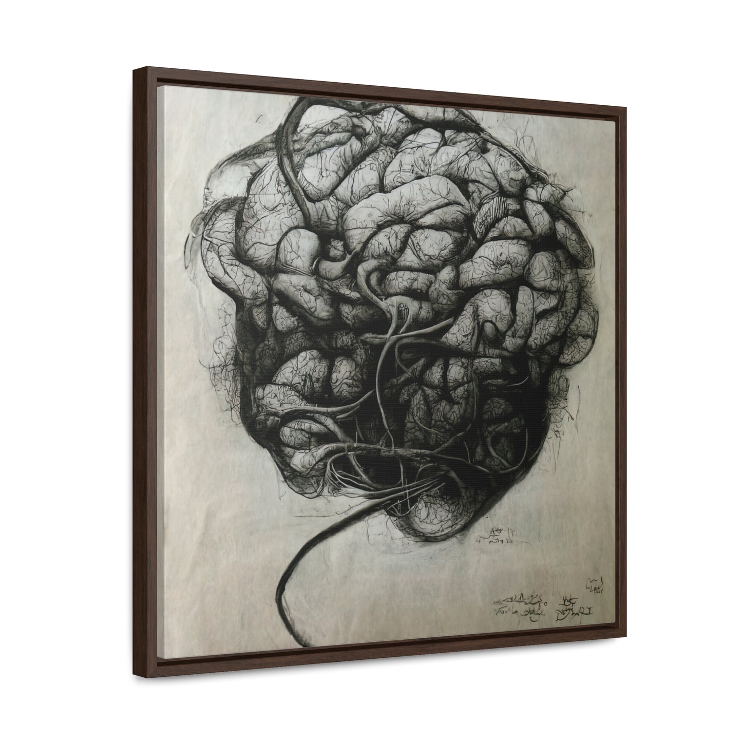 Brain 53, Valentinii, Gallery Canvas Wraps, Square Frame