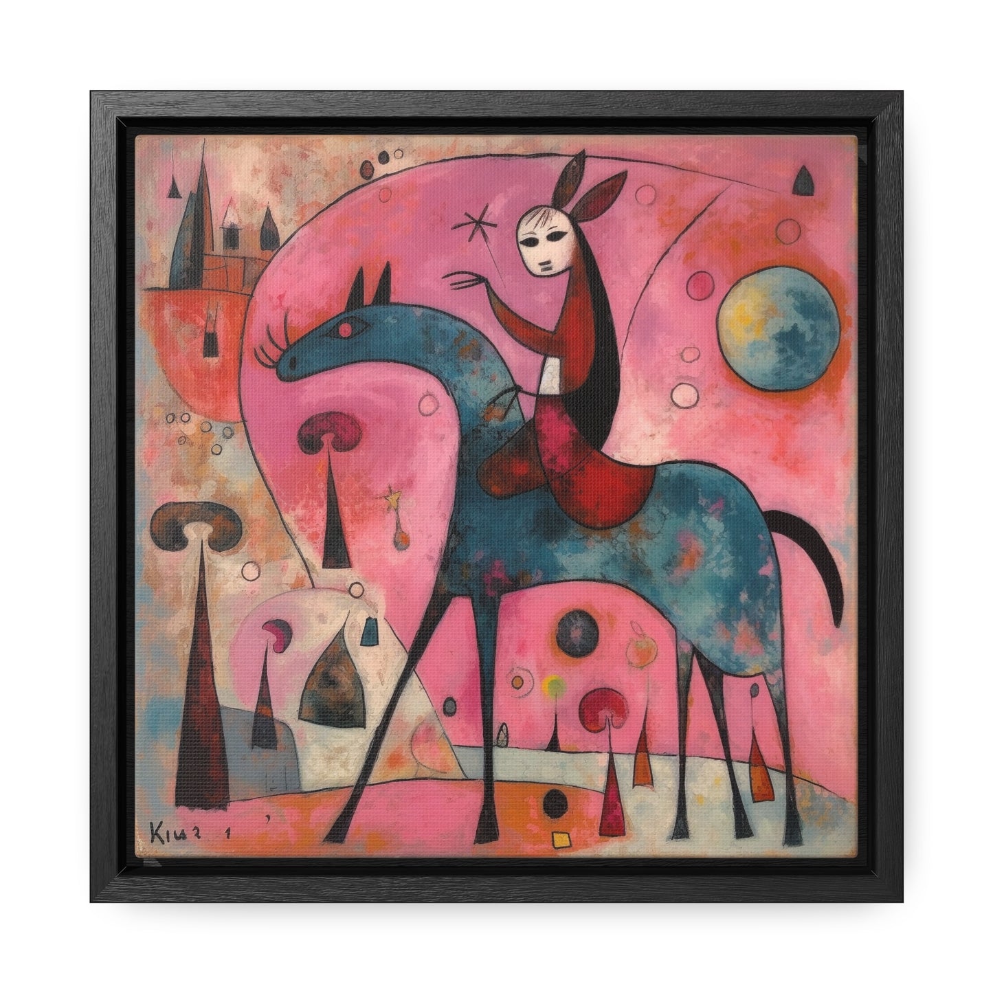 The Dreams of the Child 4, Gallery Canvas Wraps, Square Frame