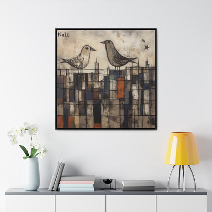 Bird 30, Gallery Canvas Wraps, Square Frame