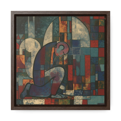 Sad Man 12, Valentinii, Gallery Canvas Wraps, Square Frame