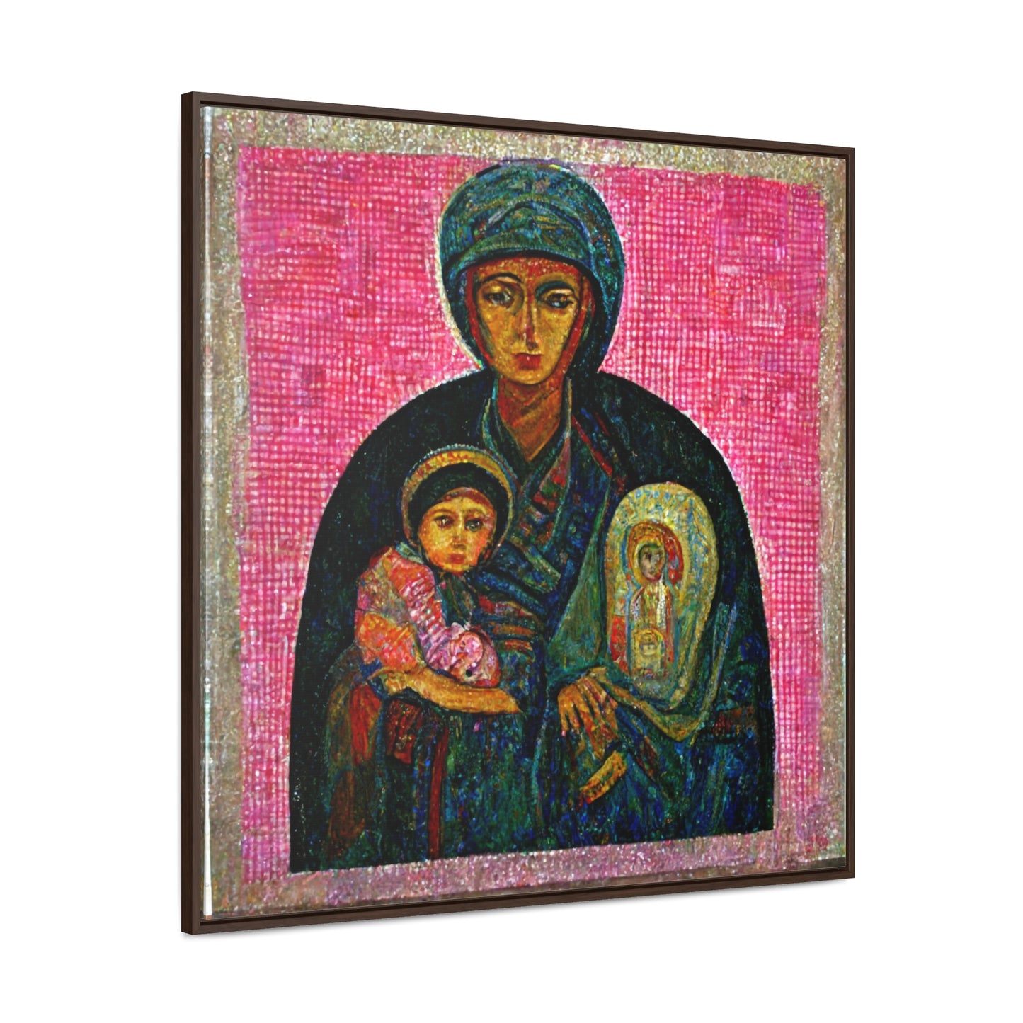 Mary and the Child 28, Valentinii, Gallery Canvas Wraps, Square Frame