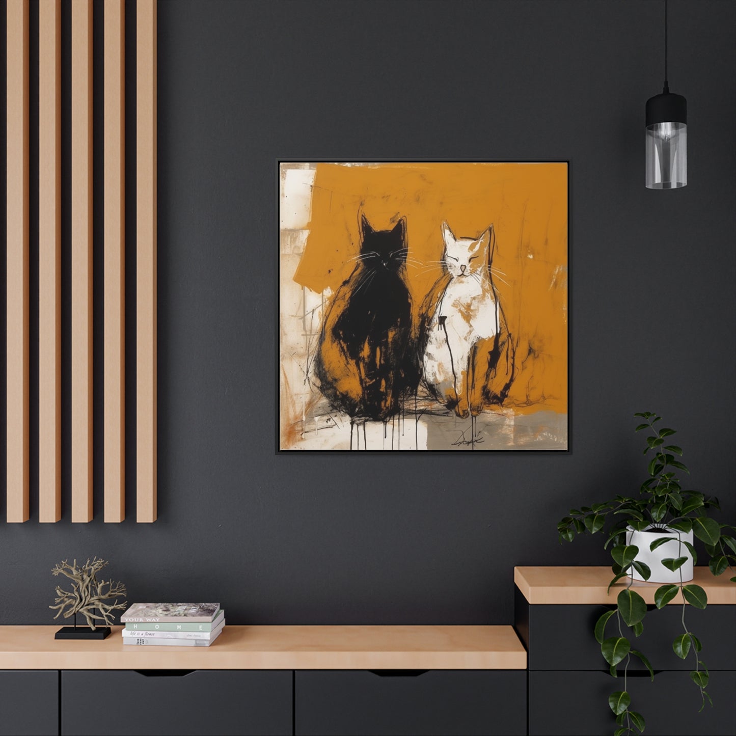 Cat 16, Gallery Canvas Wraps, Square Frame