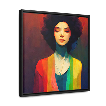 Lady's faces 19, Valentinii, Gallery Canvas Wraps, Square Frame