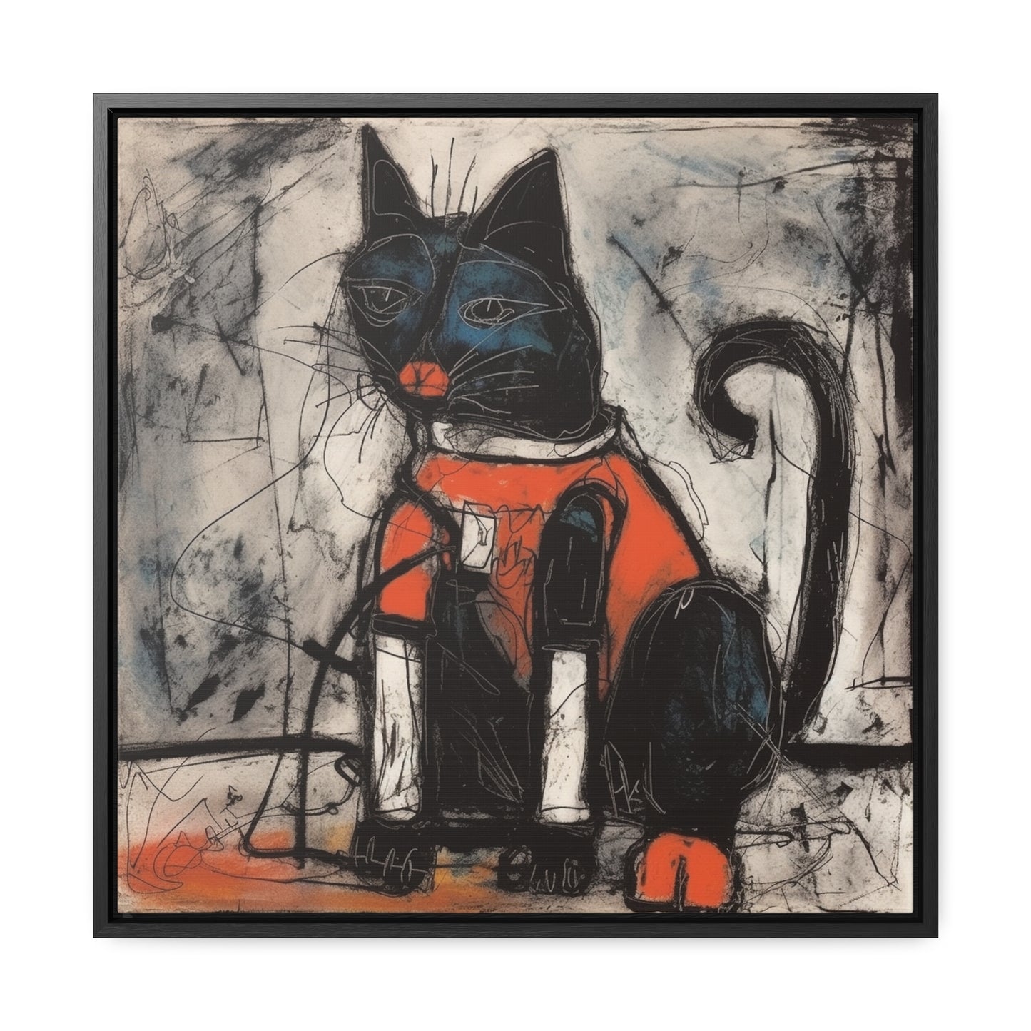 Cat 37, Gallery Canvas Wraps, Square Frame