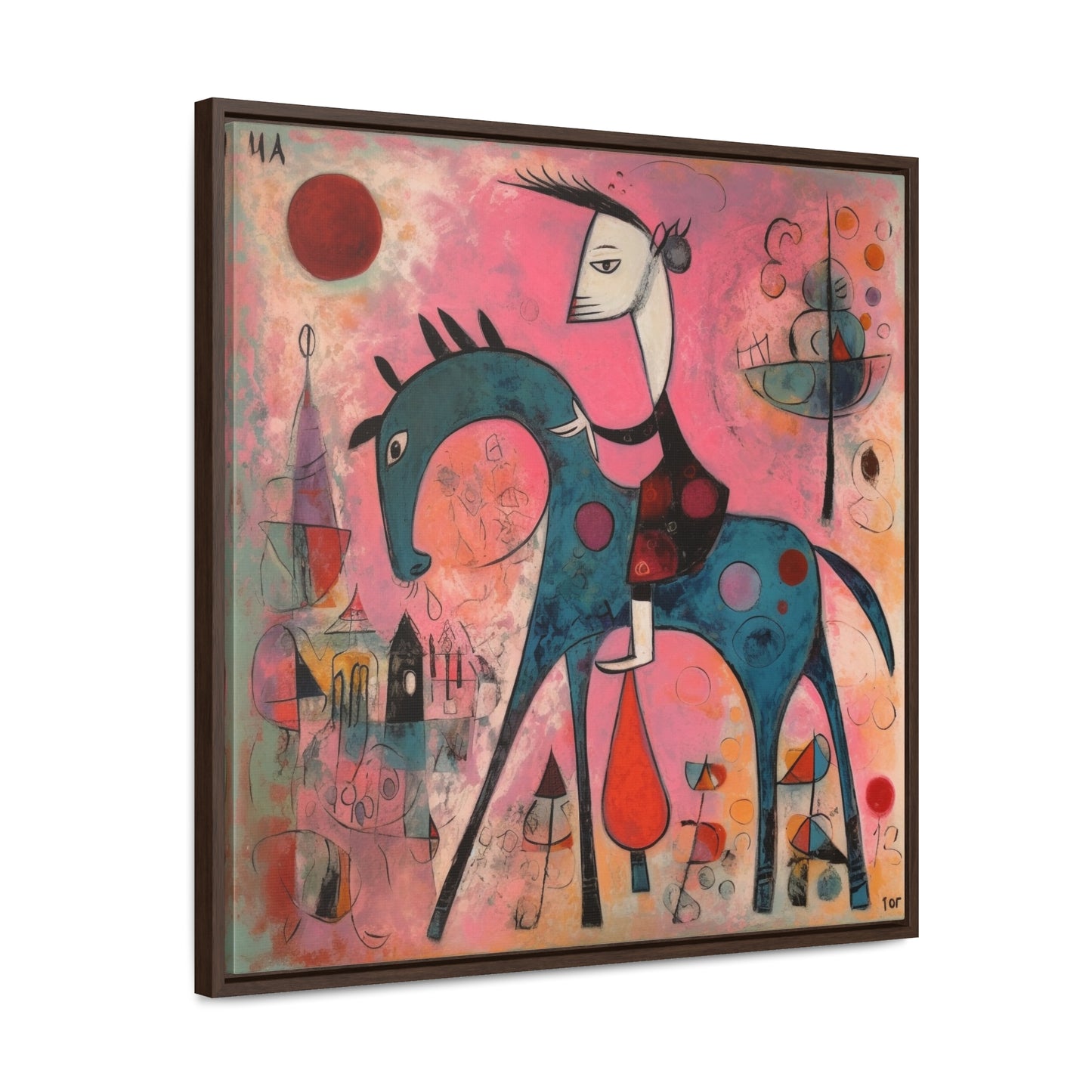 The Dreams of the Child 60, Gallery Canvas Wraps, Square Frame